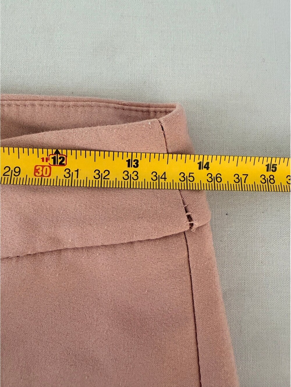 Mango Women’s Size 4 Brown Slim Ankle Pants Zip Pockets Stretch Trousers - Picture 4 of 9